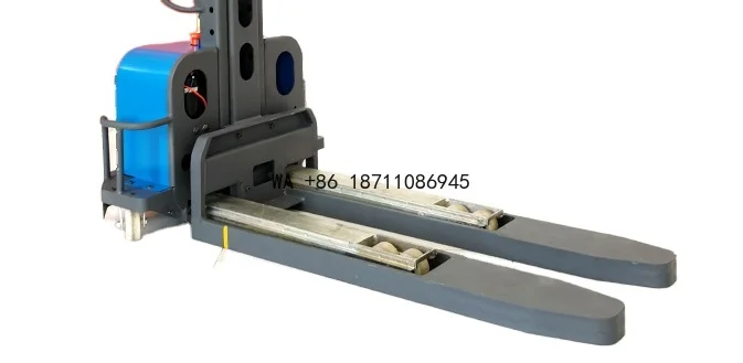 Durable Semi- Electric Self Loading Forklift Stacker Self Lifting Pallet Truck Capacity 400 KG