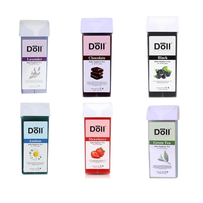 خرطوشة إزالة الشعر بالشمع كريم شمع لازالة الشعر الطبيعي مزيل شعر الجسم الطبيعي بكرة تسخين شمع للنساء والرجال 918D