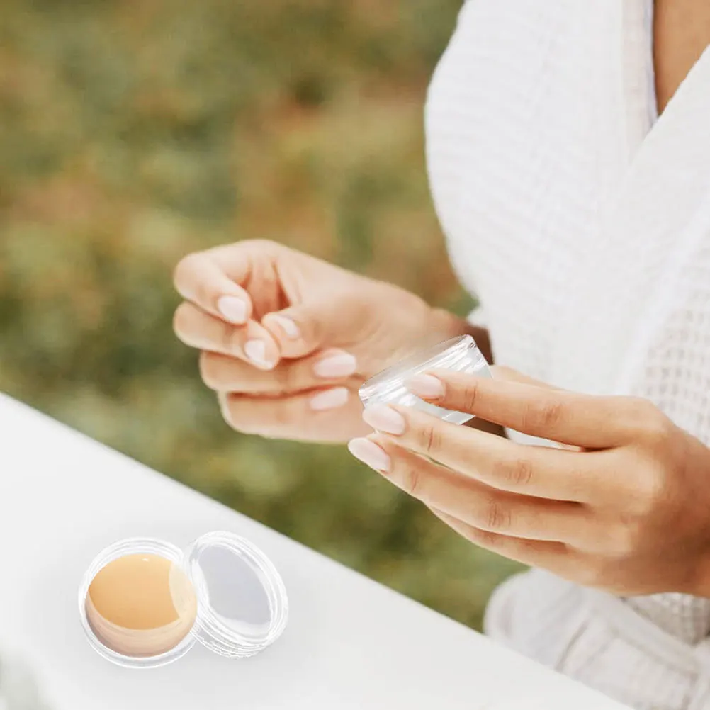 55Pcs Empty Refillable Face Cream Containers Plastic Storage Jars Leak Proof Travel Use Empty Cream Jars