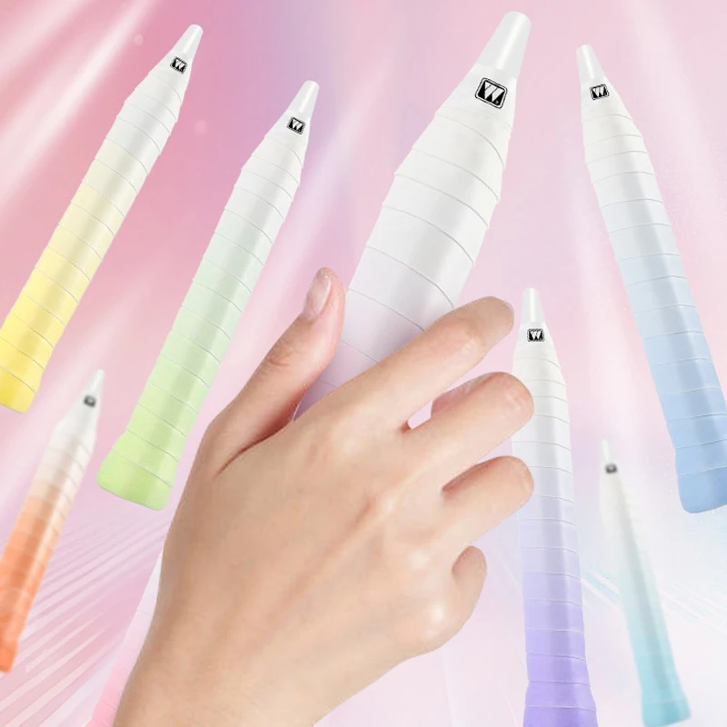 

【O】Gradient Color Sweat-Absorbent Tennis Racket Overgrip Tapes Shockproof Anti-Slip Sweat Band For Badminton Pickleball Racket