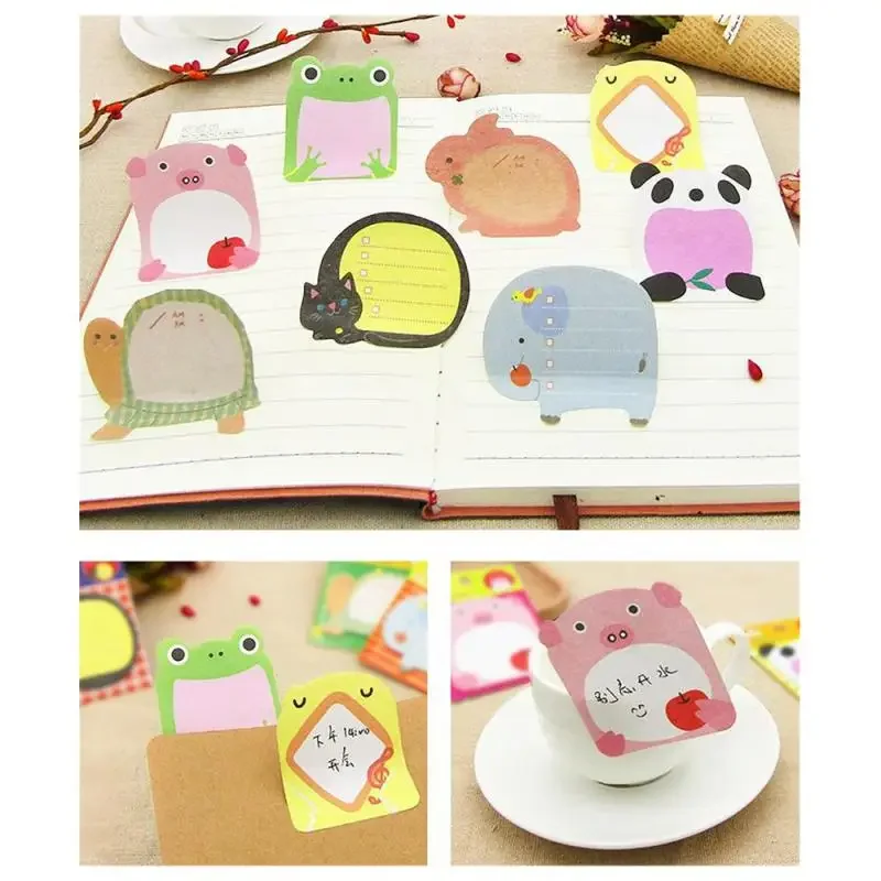 Charming Animal Series Memo Pad Bookmark Point It Sticker Paper Office School Supplies Writing Pad Notebook Notepad