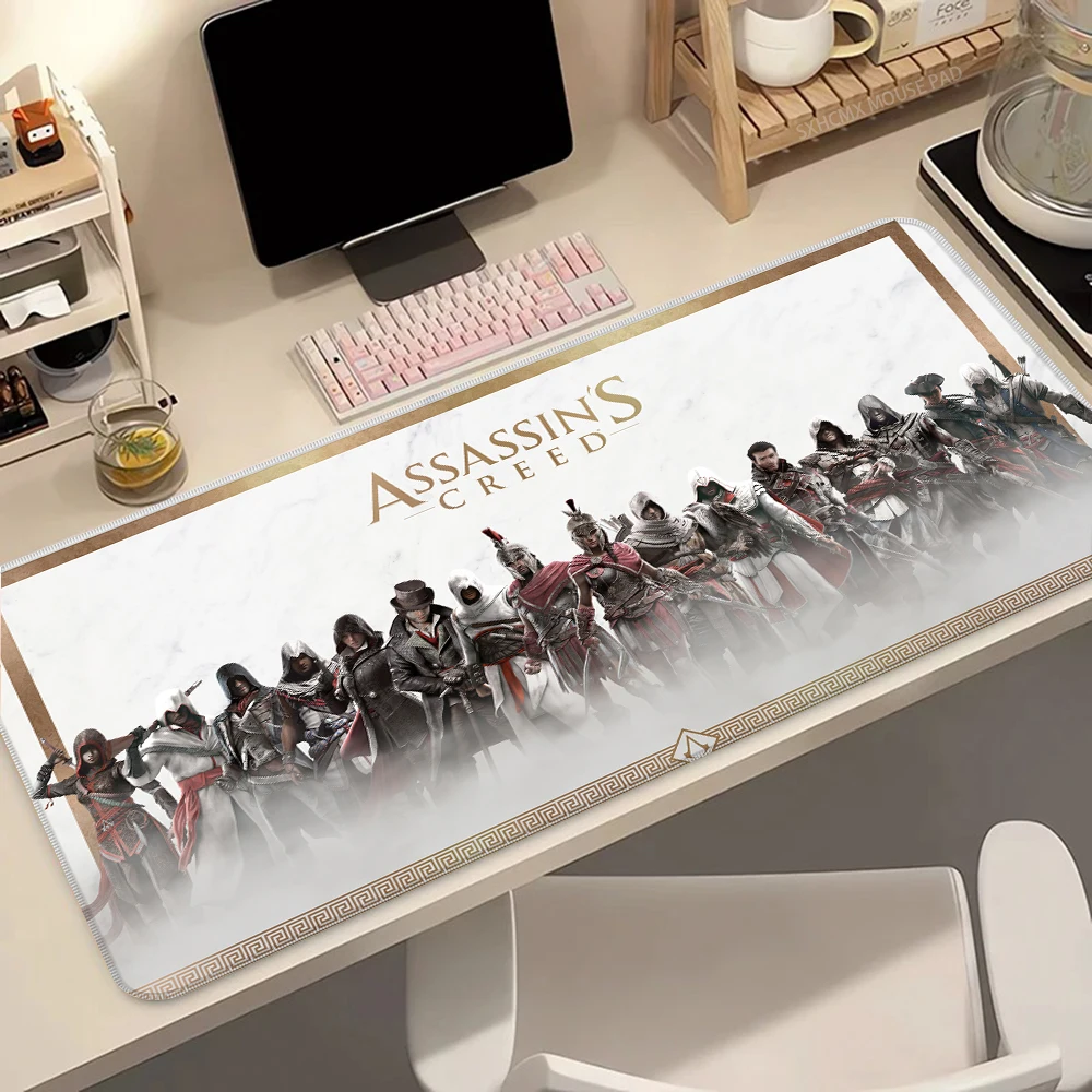 لعبة قاتل S العقيدة ماوس الوسادة الكرتون Lockedge لوحة ألعاب كبيرة ألعاب الكمبيوتر لوحة المفاتيح حصيرة عدم الانزلاق ماوس الكمبيوتر الحصير مكتب كبير #4