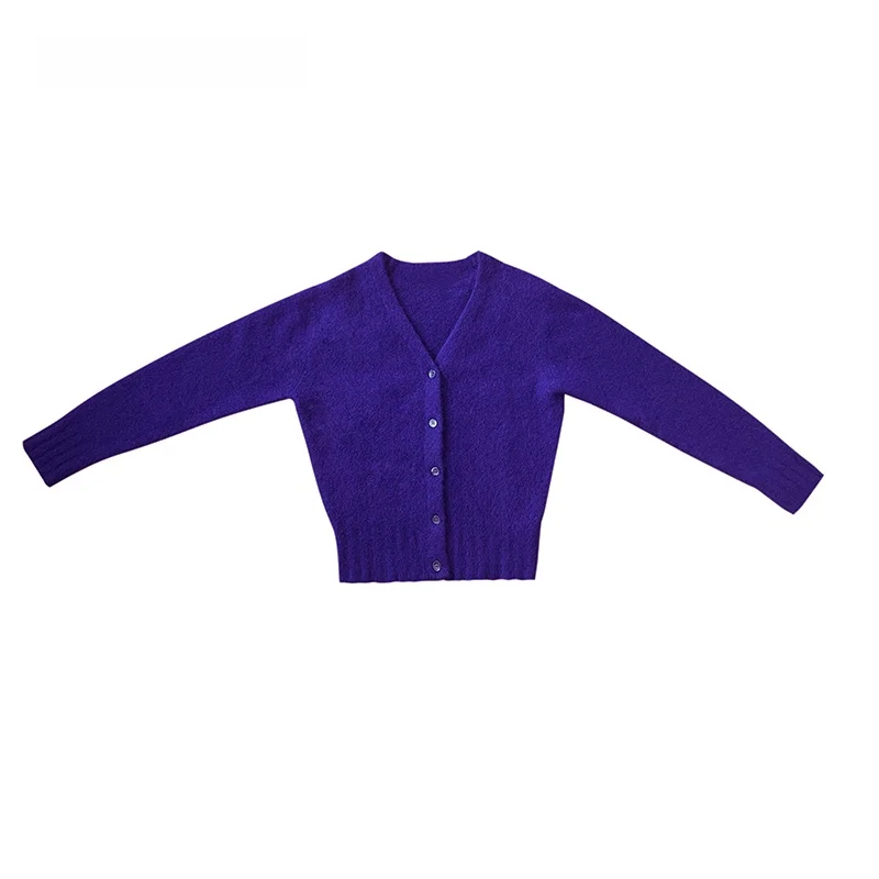 

Свитер-кардиган Tonal свободного кроя, повседневный, тонкий, эксклюзивно онлайн, для женщин, из смесовой шерсти с кроличьим мехом