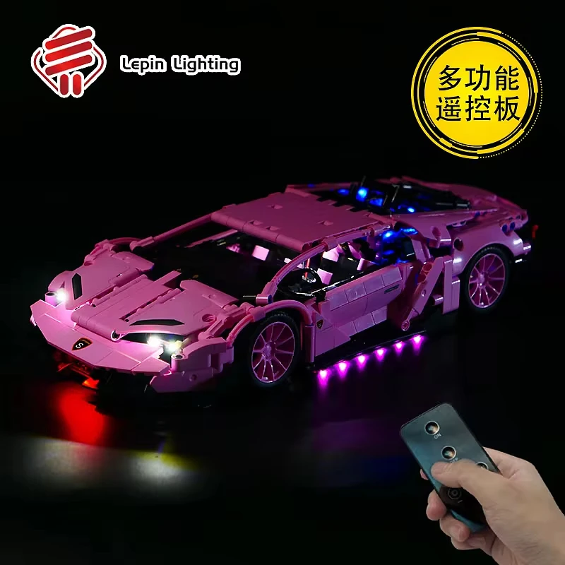 RC DIY LED-Licht-Kit für Lego 8609 technischen Sportwagen Baustein-Set (nur LED-Licht, ohne Blöcke Modell)