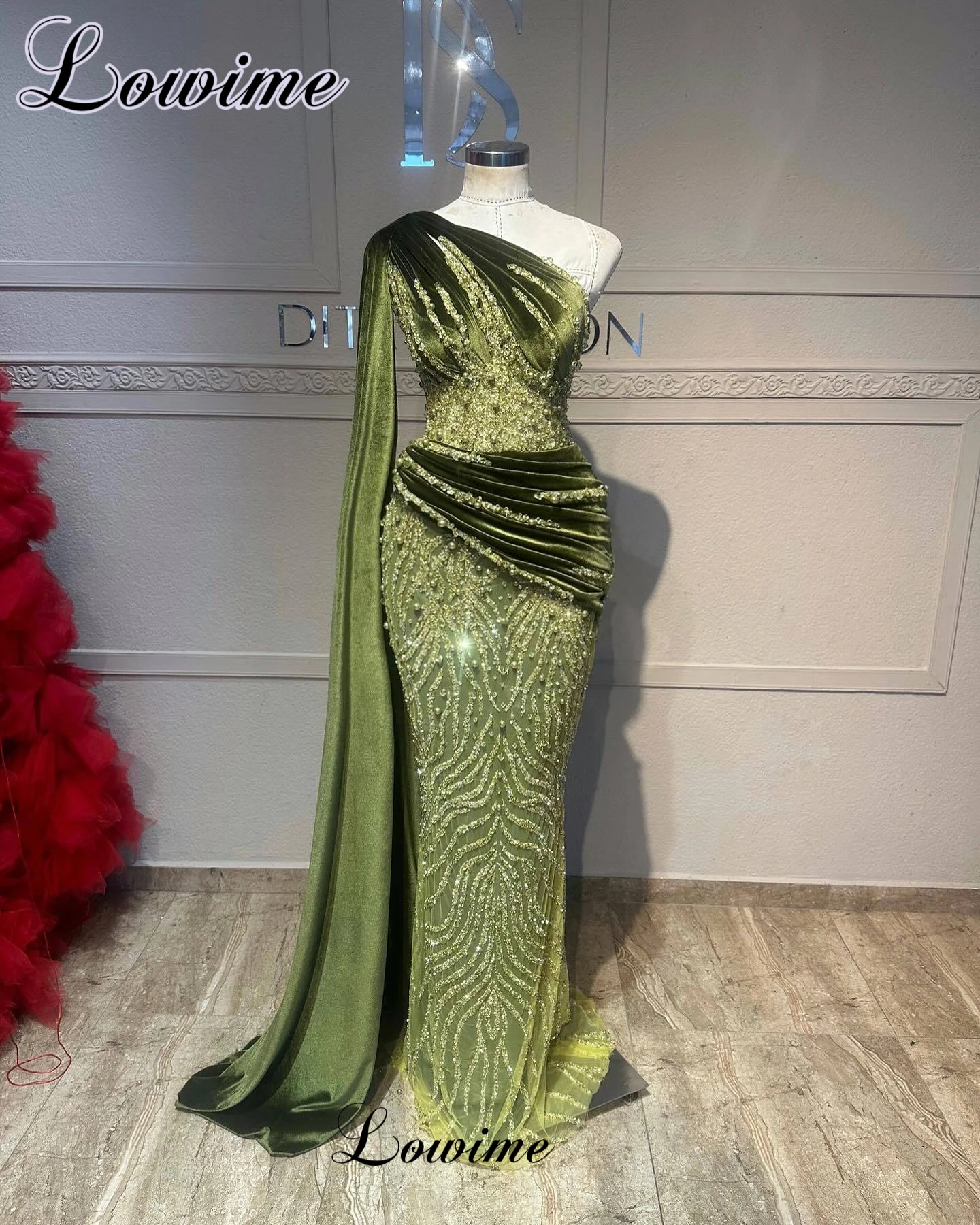 

Бархатные коктейльные платья на Ближнем Востоке, платья русалки на одно плечо, платья для выпускного вечера, свадебные платья, Vestidos De Cóctel по индивидуальному заказу