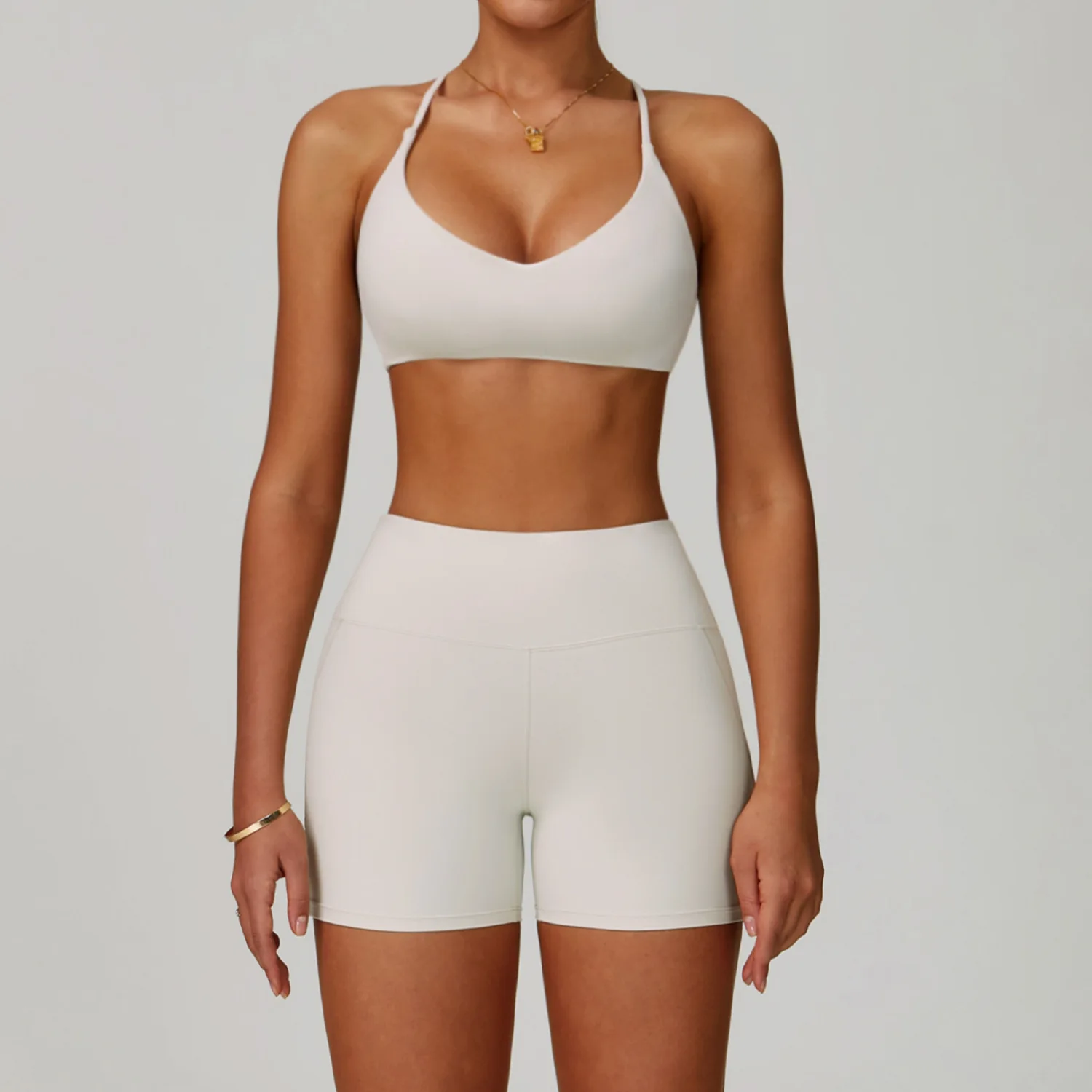 Yoga Set Women's Sportswear Yoga Suit Sports Top High Waist Leggings Two Piece Workout Clothes Fitness Gym Sets Athletic Wear image 5