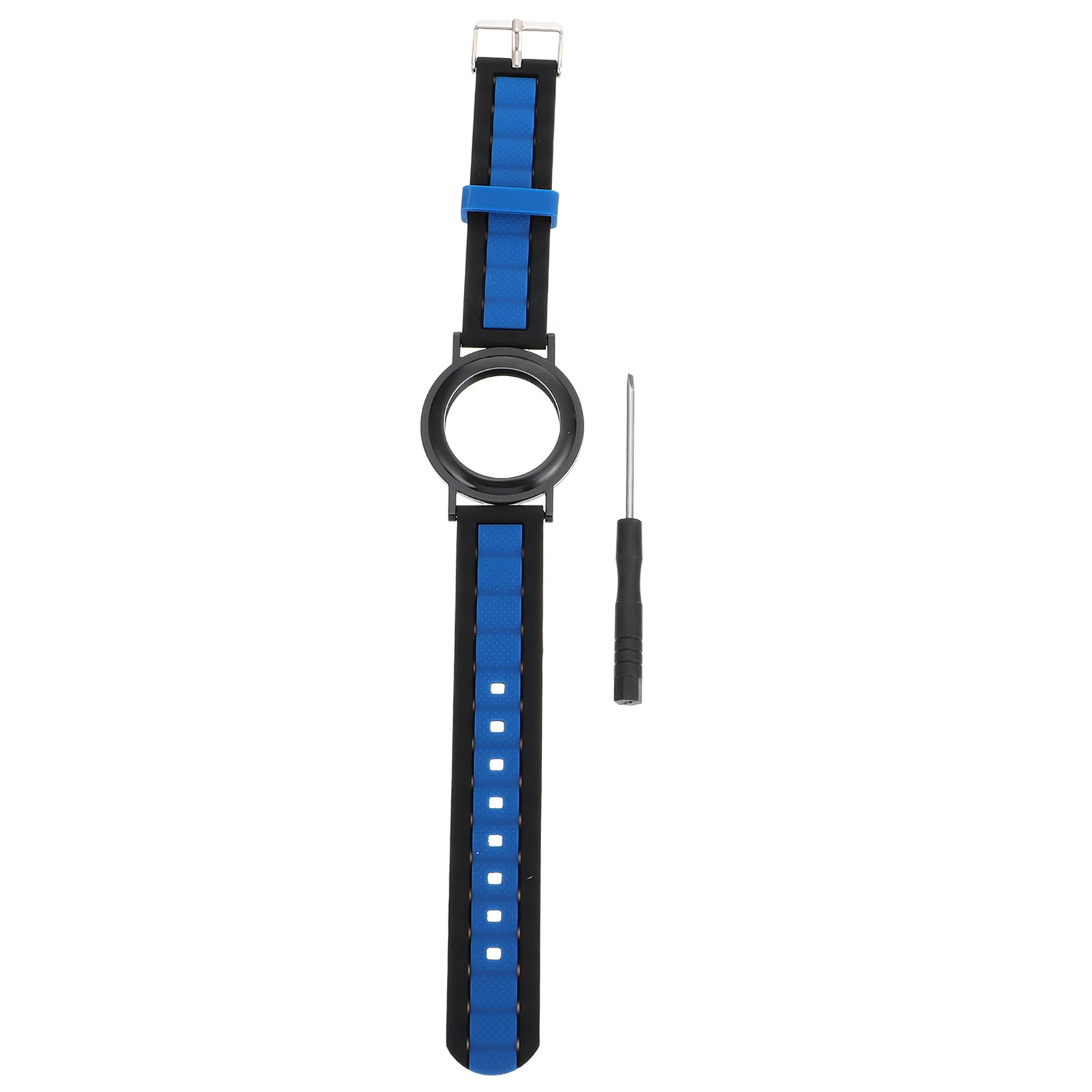 

Silicone Watch Band Full Protection Sweatproof Scratch Resistant Soft Texture Easy Wear Secure Lock for Children Elderly