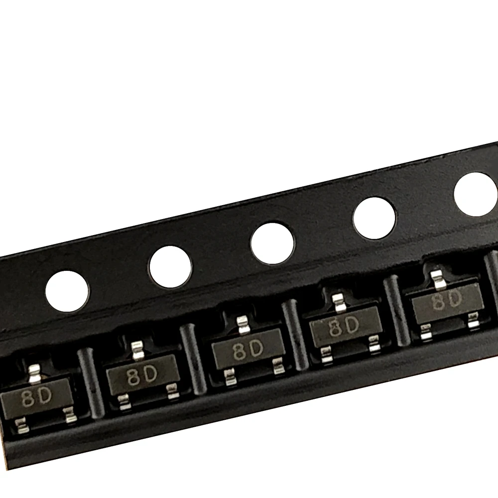 (100pcs) MMBT13001 SOT-23 SMD NPN Signal Transistor Triode (Marking 8D)