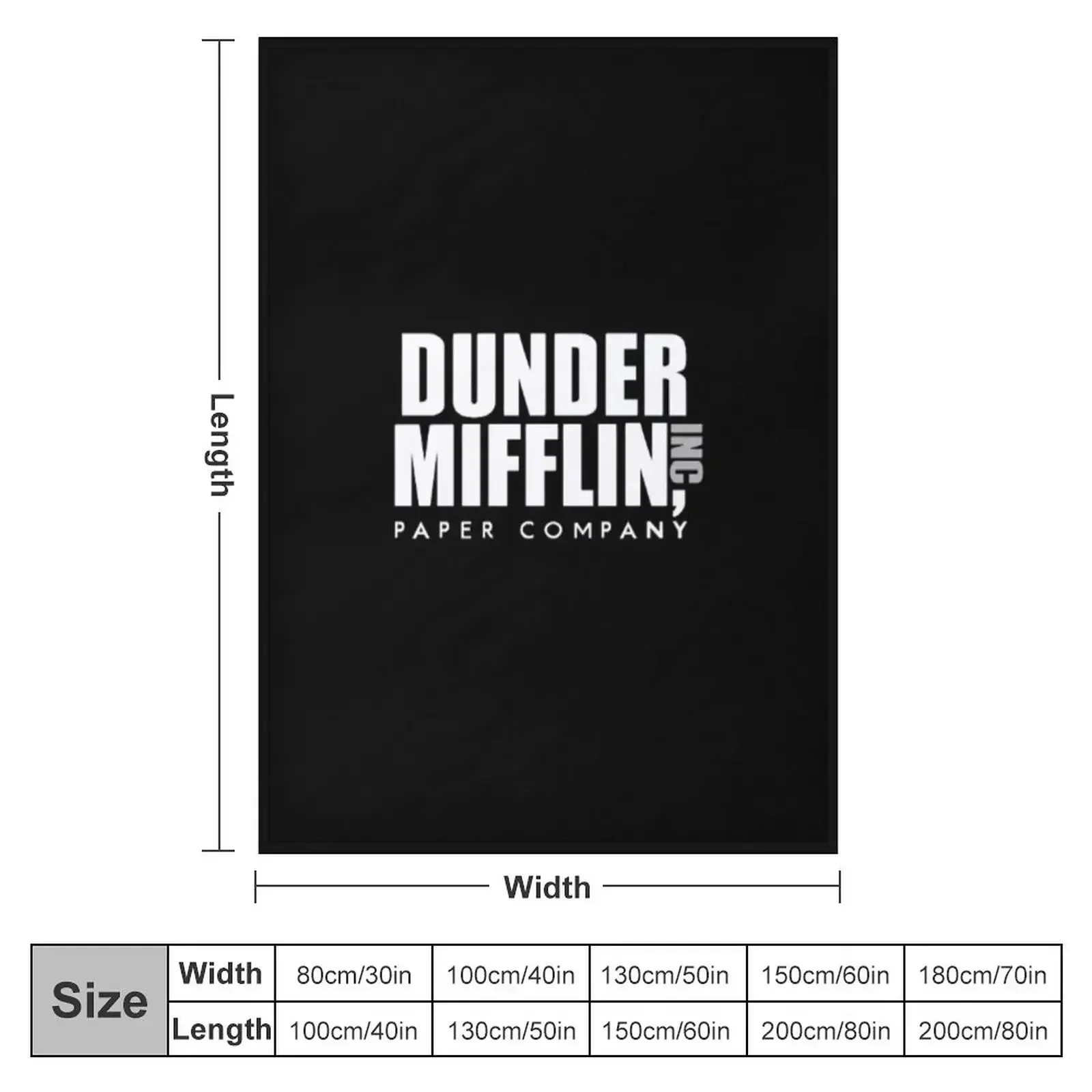 Dunder Mifflin Paper Company Throw Blanket Loose Nap sofa bed Blankets