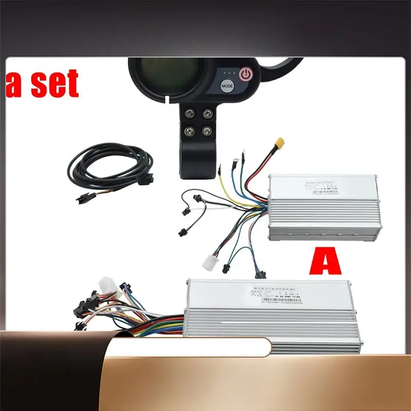 

60V 50A Brushless Controller Dual Motor+36V-60V LCD Display Dashboard For Electric Scooter E Bike Parts Accessories-N35R