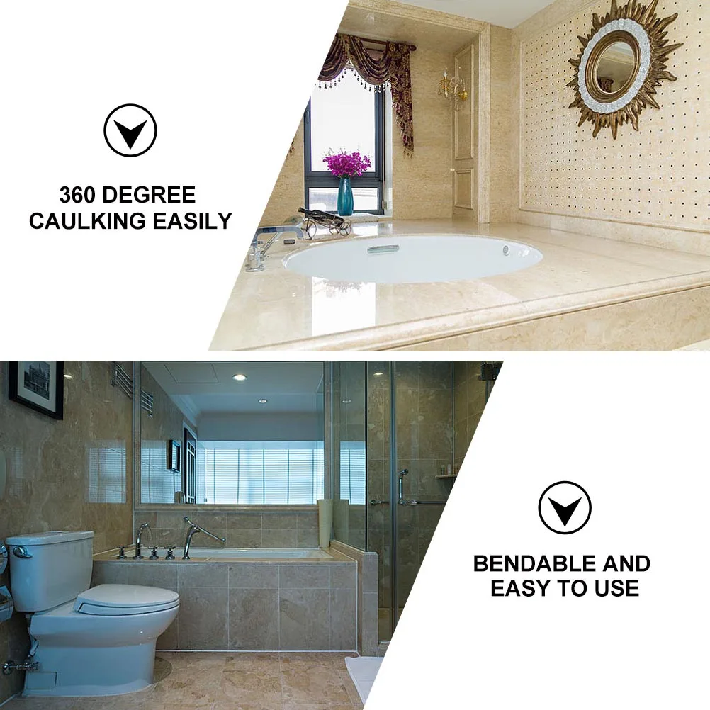 

Flexible Caulk Tips All Corner Size Bendable Extendable High Strength Corrosion Degree Caulking Tool Kit Nozzle