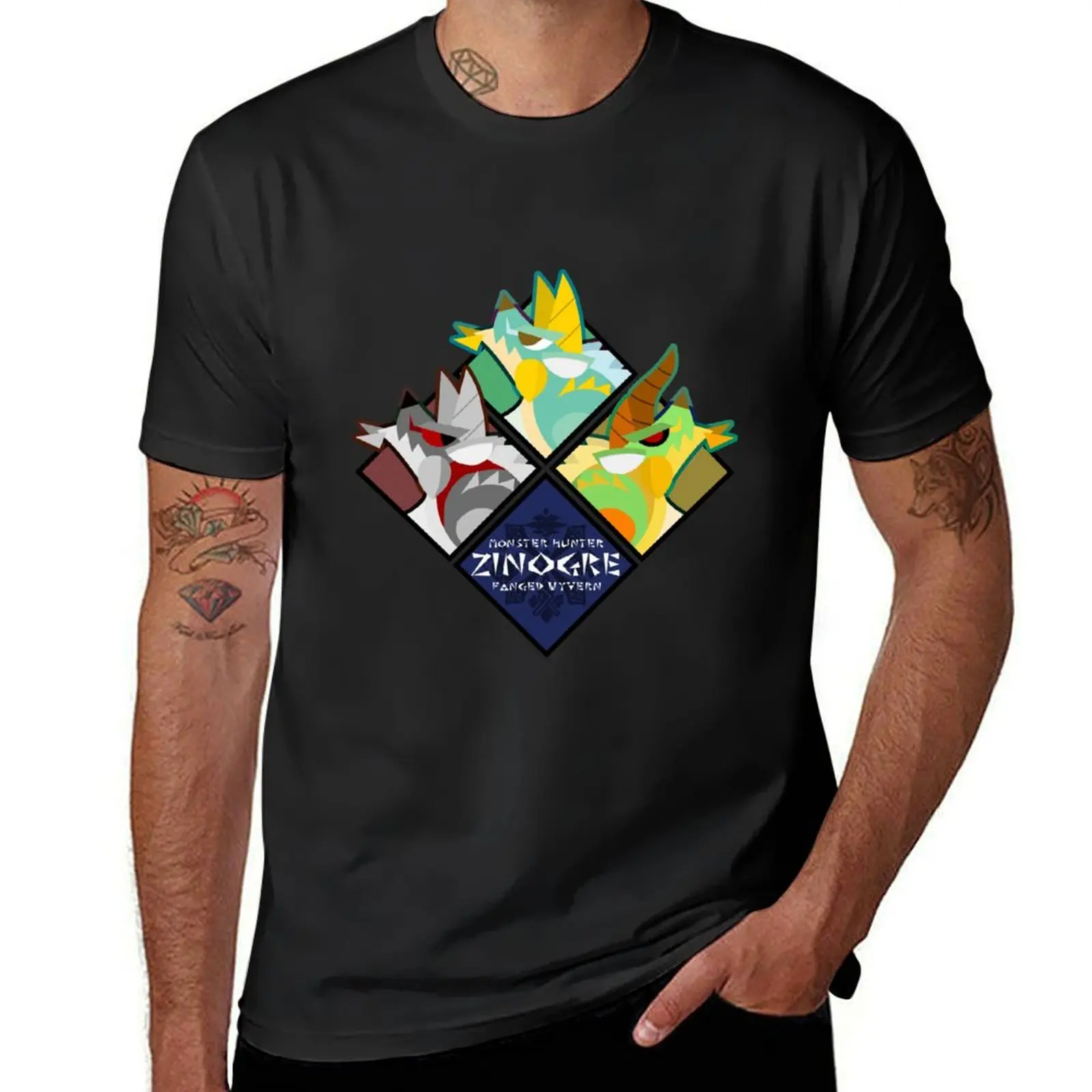 

Zinogre Tiles T-Shirt Blouse boys whites fruit of the loom mens t shirts