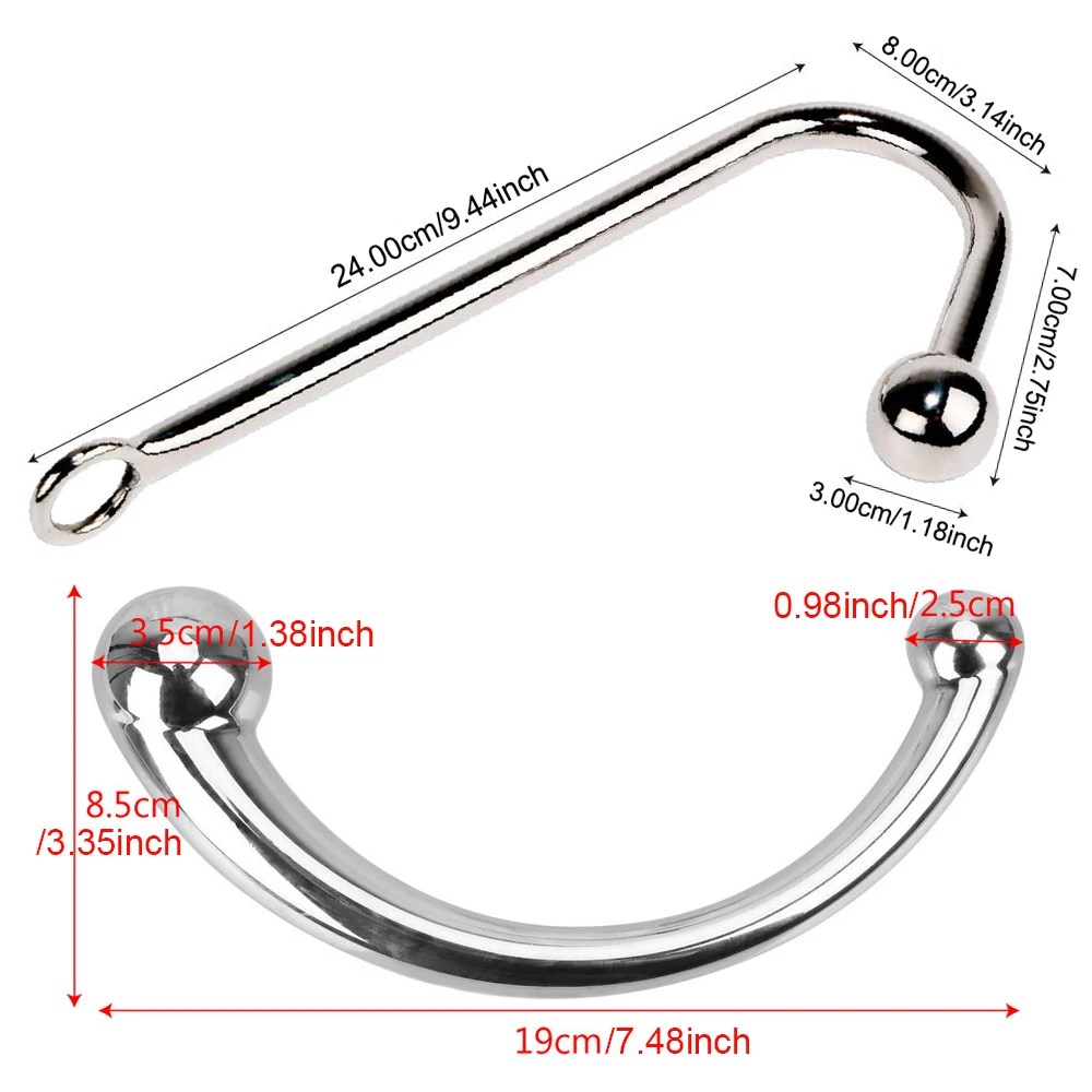 25-35mm Metal Balls Big Dildo Anal Plug For Women Vaginal Butt Dilator Men Prostate Massager Sex Toys Adult Games Erotic Bondage