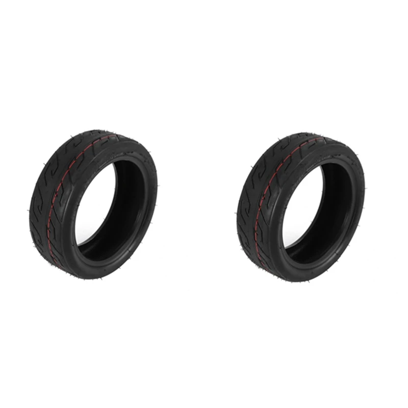 2 Pcs Tubeless Tire Black Tires 10X2.70-6.5 Vacuum Tyres Fits Electric Scooter Balanced Scooter 10 Inch Vacuum Tires