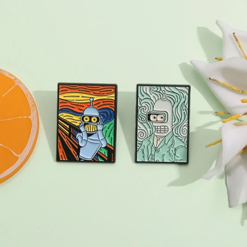 Comedy Anime Cartoon Role Brooch Enamel Pins Creative Oil Art Painting Brooches Clothes Lapel Badges Jewelry Gift for Kid Friend