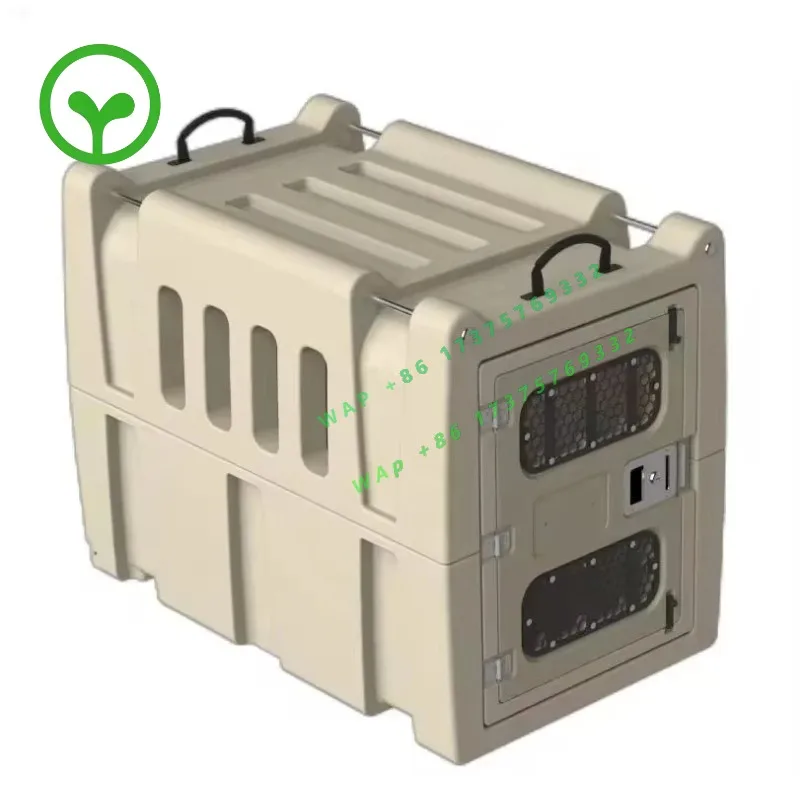 【specialized】Polyethylene Plastic Large Dog Cages Durable Roto Molded Kennel PE Cage Outdoor Rotomolding Dogs Kennel