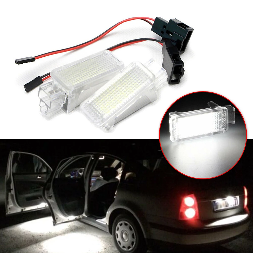 2pcs Car Luggage Compartment Light 6000K LED Trunk Boot Lights Lamp For Skoda Octavia Fabia Superb Roomster Kodiaq Octavia Mk3