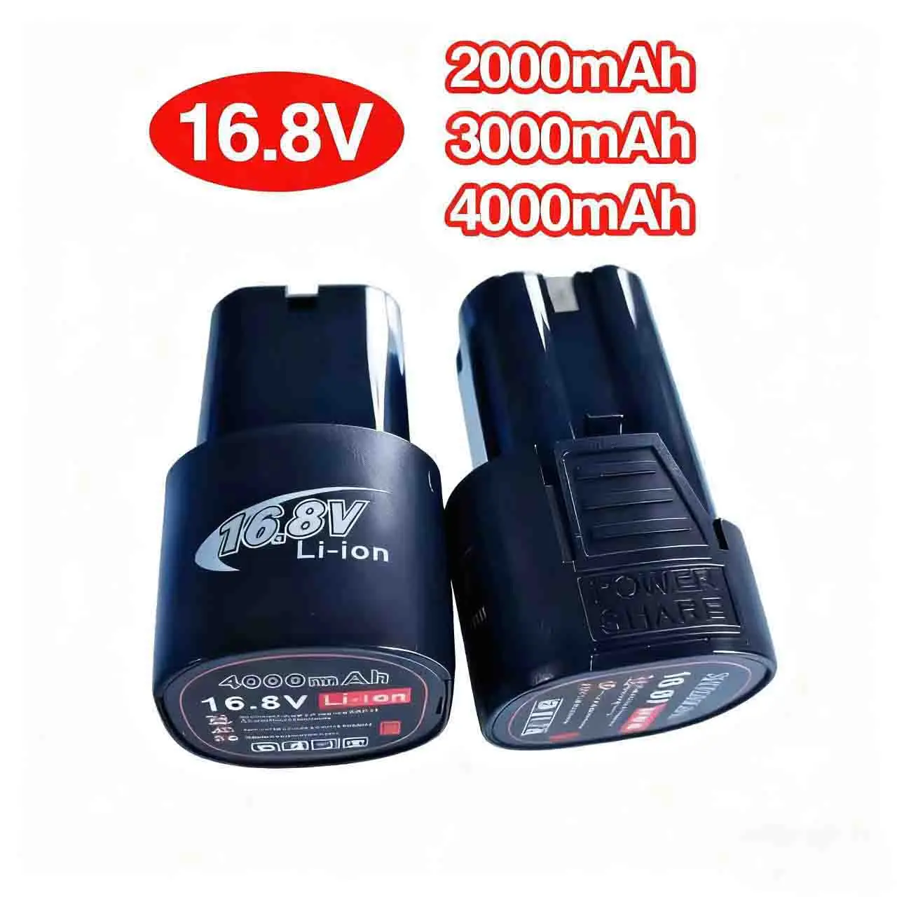 

16.8V 2/3/4Ah High Capacity Long Lasting Rechargeable Li-ion Spare Compatible con destornilladores eléctricos, taladros y herram