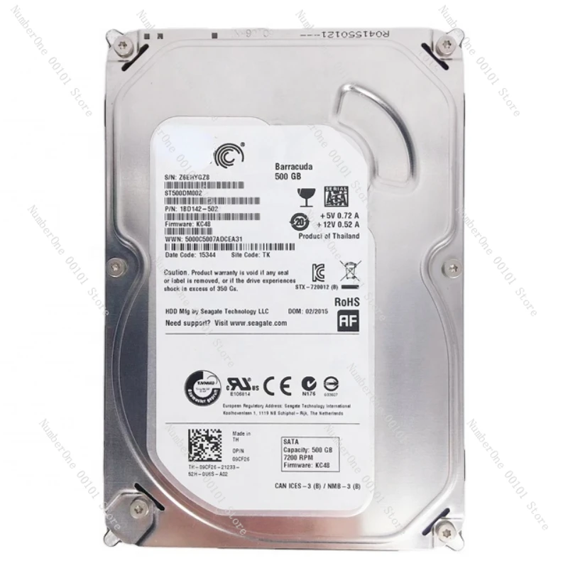

Seagate-внутренний жесткий диск для настольных компьютеров, Sata III, 3,5 дюйма, 9 мм, хорошее качество, Восстановленный, HDD, 500 Гб