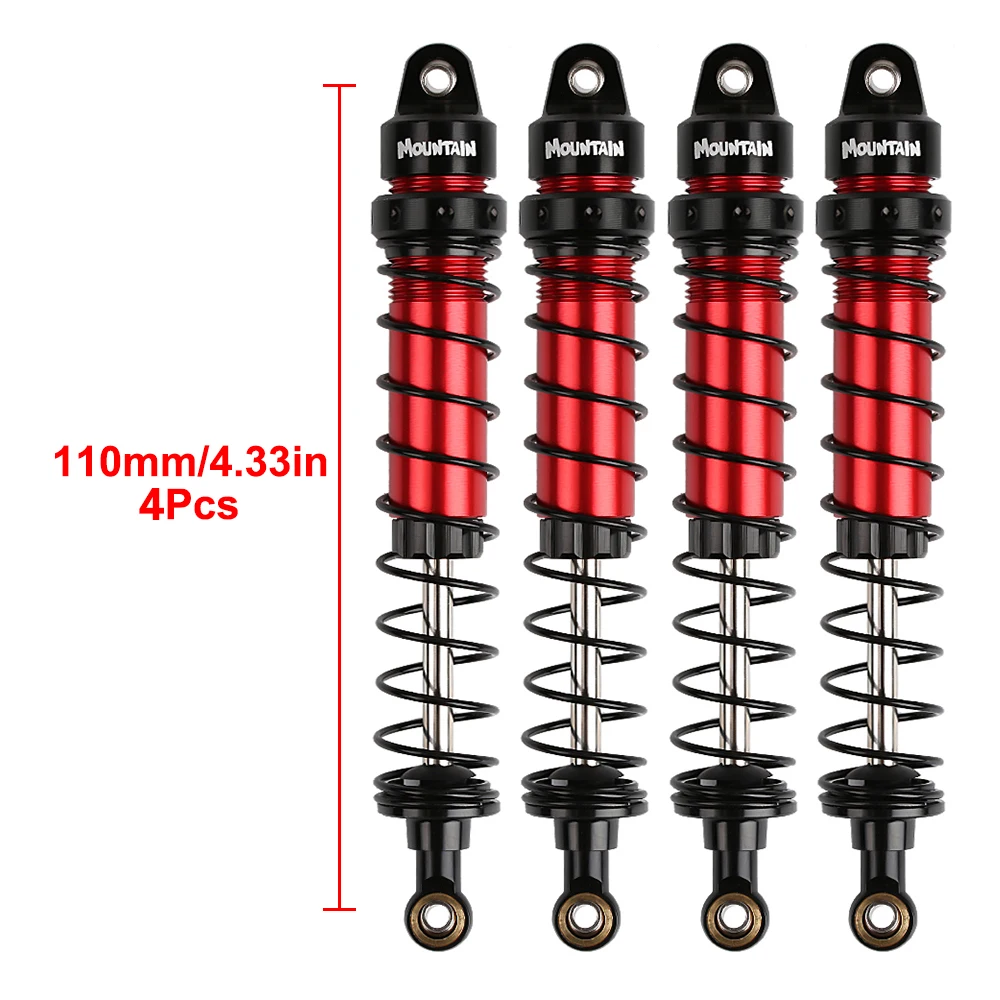 INJORA Aluminium Schokdemper 90/100/110/120mm Demper Voor 1/10 RC Crawler Auto Axiale SCX10 90046 Capra AXI 231017   TRX-4 Gen8