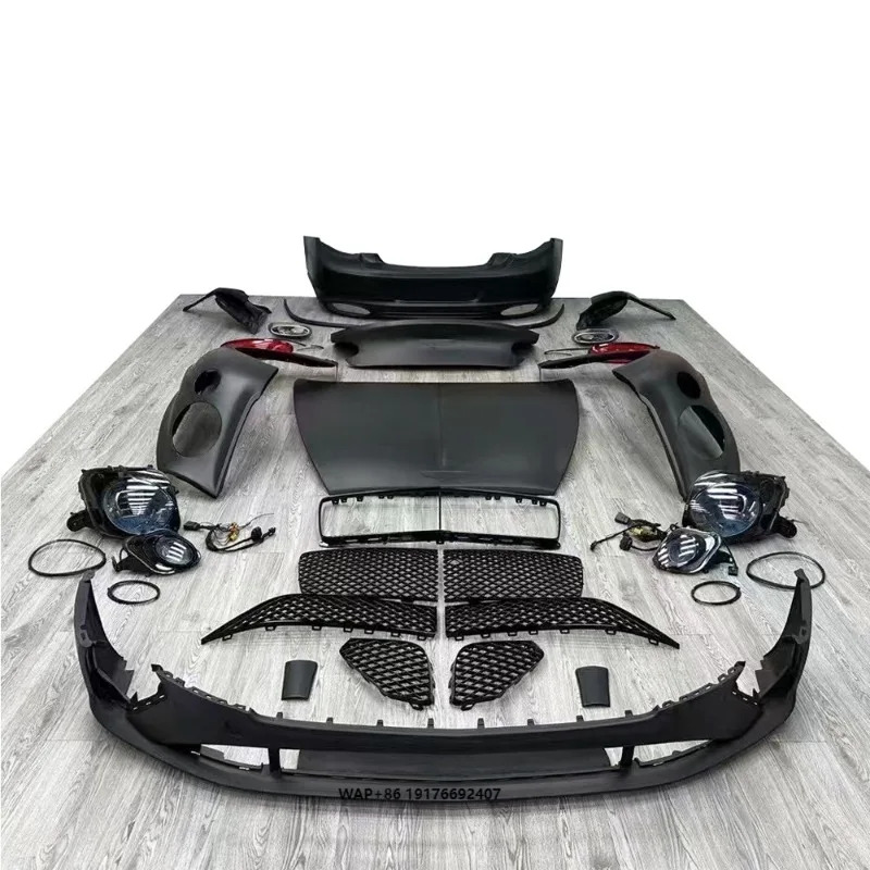 New for Flying Spur Facelift 2005-2021 Clip-on Bumper Upgrade Body Kit with Clips