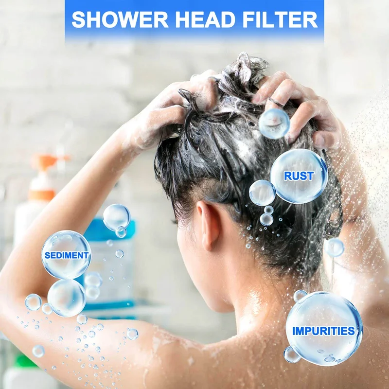 10Pcs Shower Head Replacement PP Cotton Filter Cartridge Water Purification Bathroom Accessory for Most Hand Held Bath Sprayer