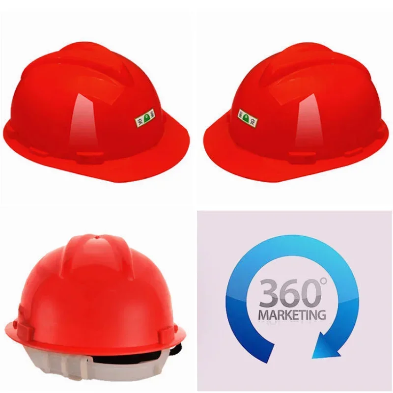 Construction Workers Safety Helmets, Breathable, Multiple Color, Sunshade, Custom, HD PE ABS, National Standard, Sale