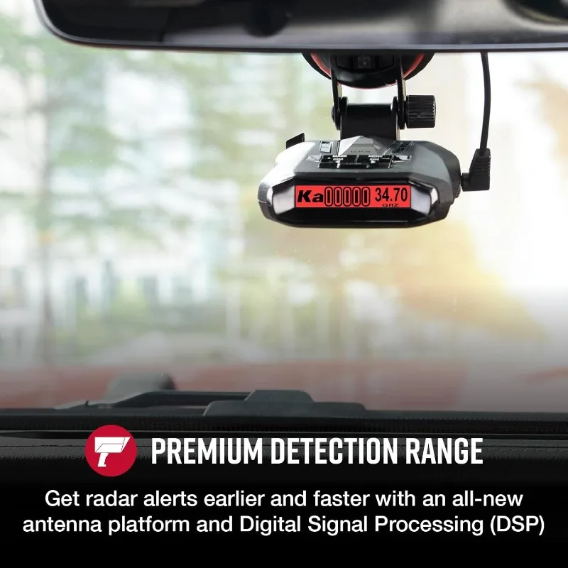 700i Laserradardetector Met Premium Detectie, Autolearn Intelligence, Geavanceerde Filtering, Slimmere App Rijden, Laser Eye