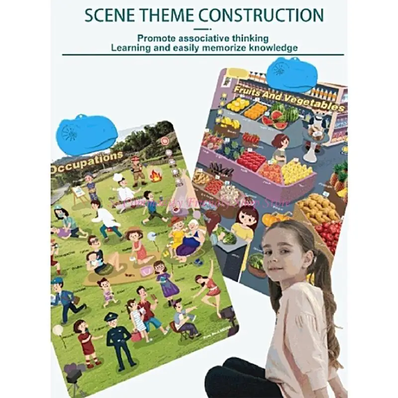 85ae interactief Talking Wall Chart speelgoed voor kinderen educatieve ABC Letter Cognitief speelgoed