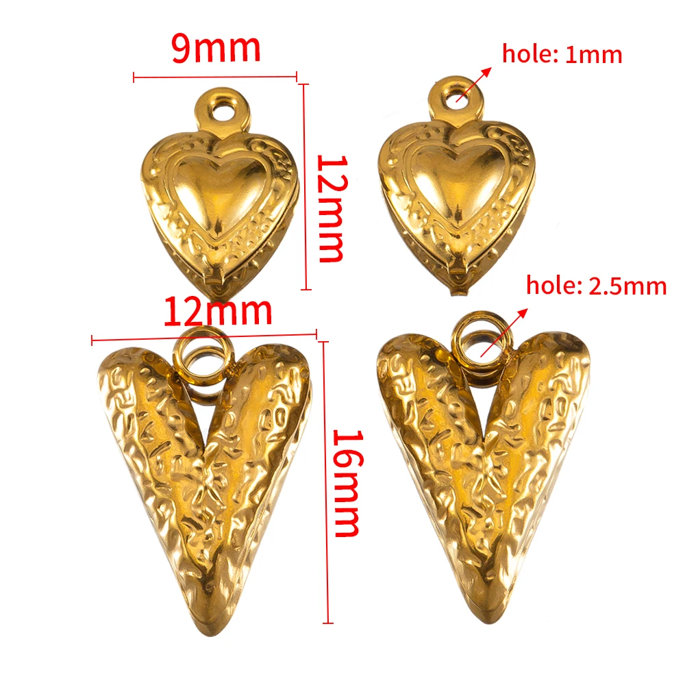 5 Stück Lava Design Sterne Charm Edelstahl Seestern Liebe Herz Anhänger Ohrring Halsketten Halsband DIY Schmuckherstellung Zubehör – Detail 9