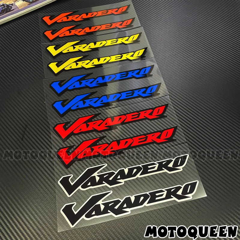 

2X Motorcycle Fuel Tank Pad Side Wheels Shell Wind Decor Label Logo Decals Stickers for Honda Varadero XL 125 1000 XL125 XL1000