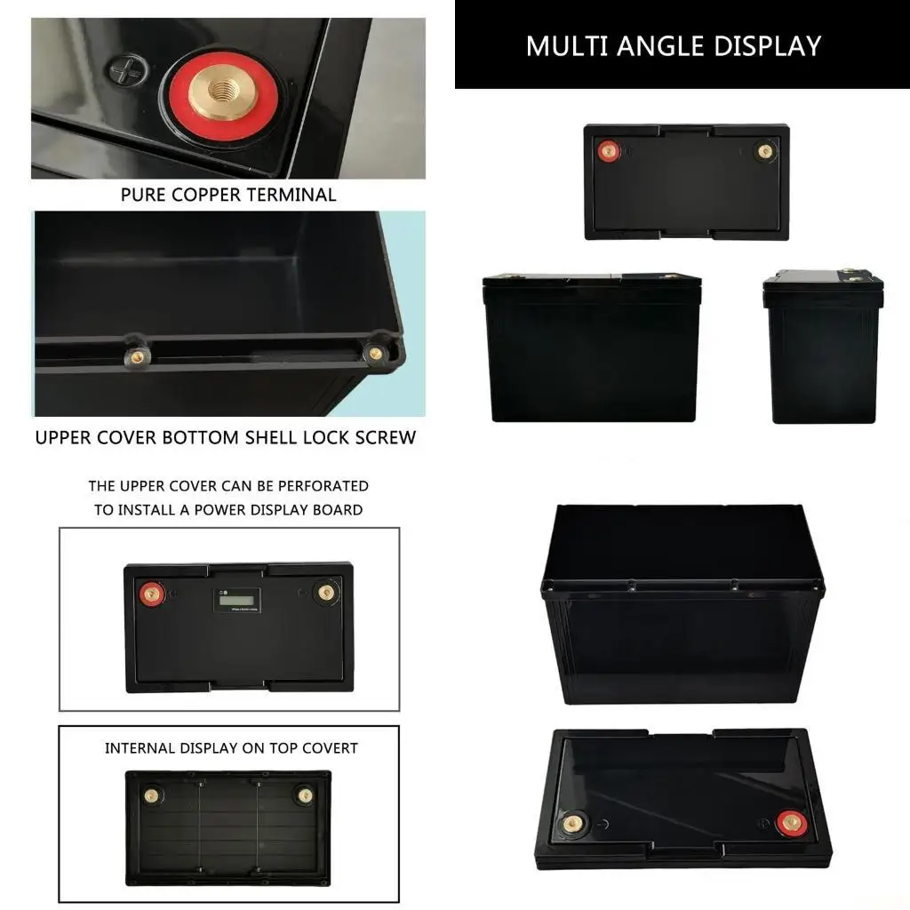 

B03F 12V 90AH Battery Enclosure with Integrated Handle ABS Waterproof Protections Case