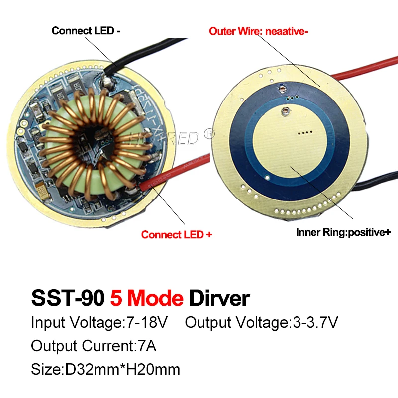 Originaal SST-90 30W LED Import Chip Diode Lamp DC3V 9A 3000lm Warm White Stage light Copper Board 12V Driver Medical Equipment