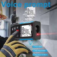 SNDWAY 2IN 1 Laser Rangefinder 2M tape measure Voice prompt Laser Distance meter Built-in Rechargeable Battery Multifunctional