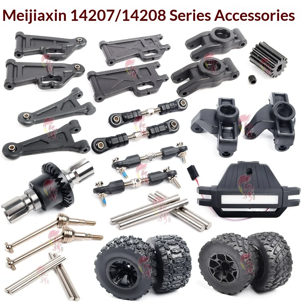 

Mjxrc Rc Car Upgrade Replacement Parts For 14207 14208 1 14 Scale Swing Arm Gear Tie Rod Tire Steering Seat Front Bumper