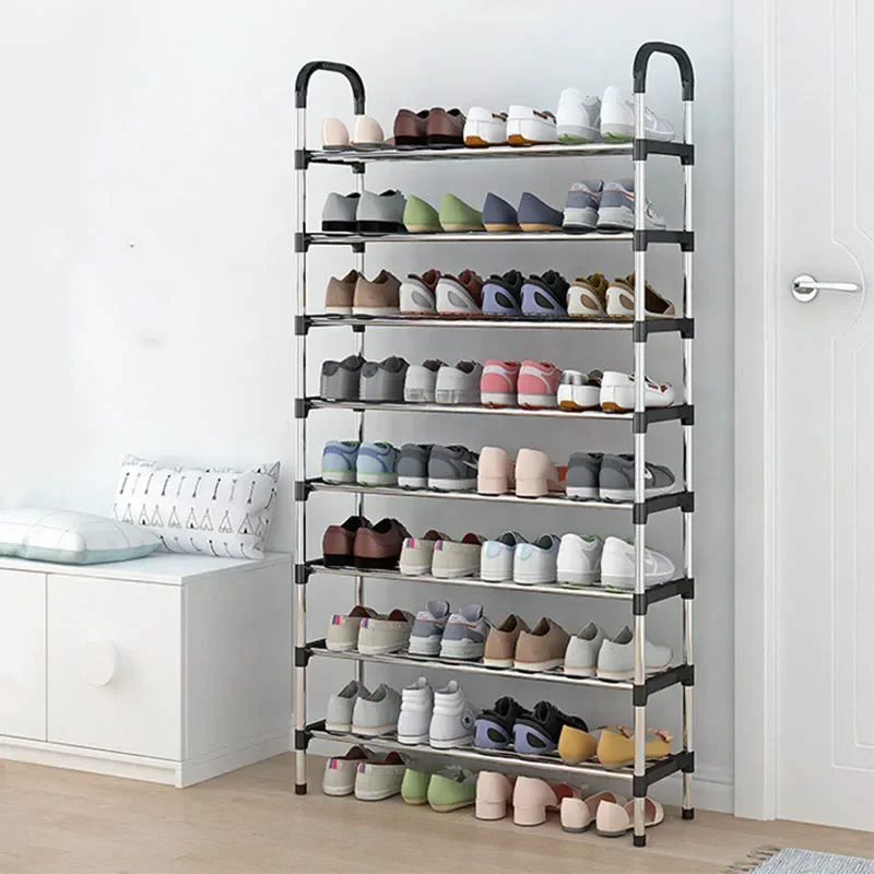 

Multilayer Simple Steel Pipe Shoe Rack Ritating Living Room Modern Hall Shoe Rack Hallway Balcony Buty Home Furniture