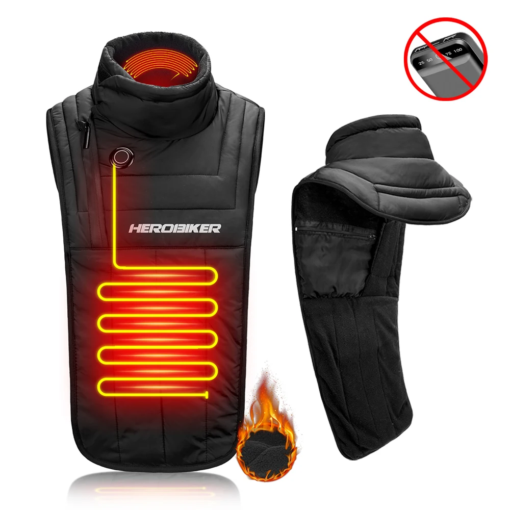 

Windproof And Warm Motorcycle Heating Neck Motorcycle Rider Chest And Neck Cold Proof Winter Water And Electricity Heating Scarf