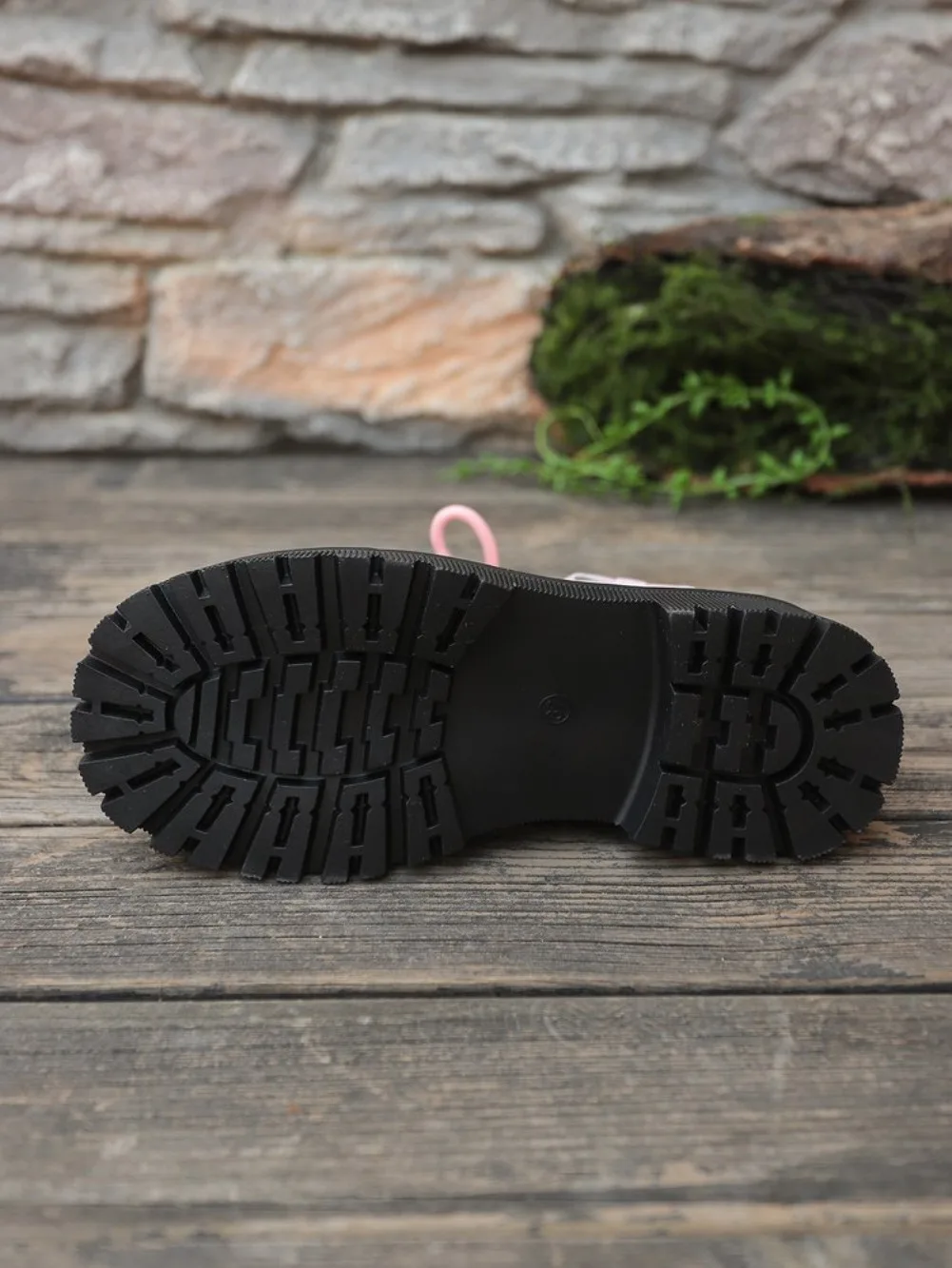 Süße Rosa Schleifenknoten-Stiefeletten in Mischfarben für Damen, Herbst 2026, mit Dicker Sohle, Schnürung, Candy-Punk-Stil und Metalldekoration, Größe 42 – Detail 29