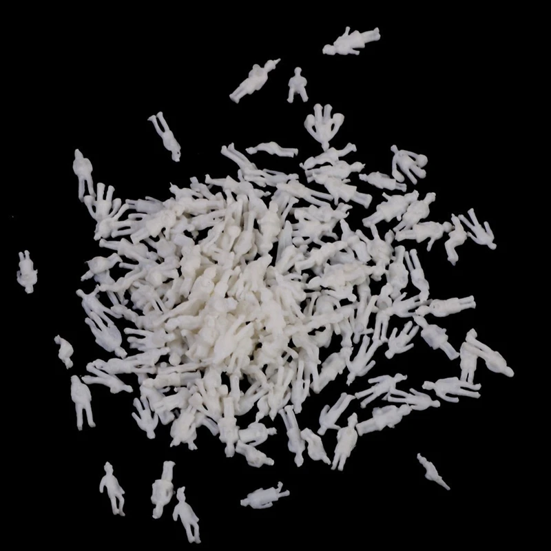 Model People Figures Scale 1:200 Pack Of Approx.400Pcs White Assorted Style