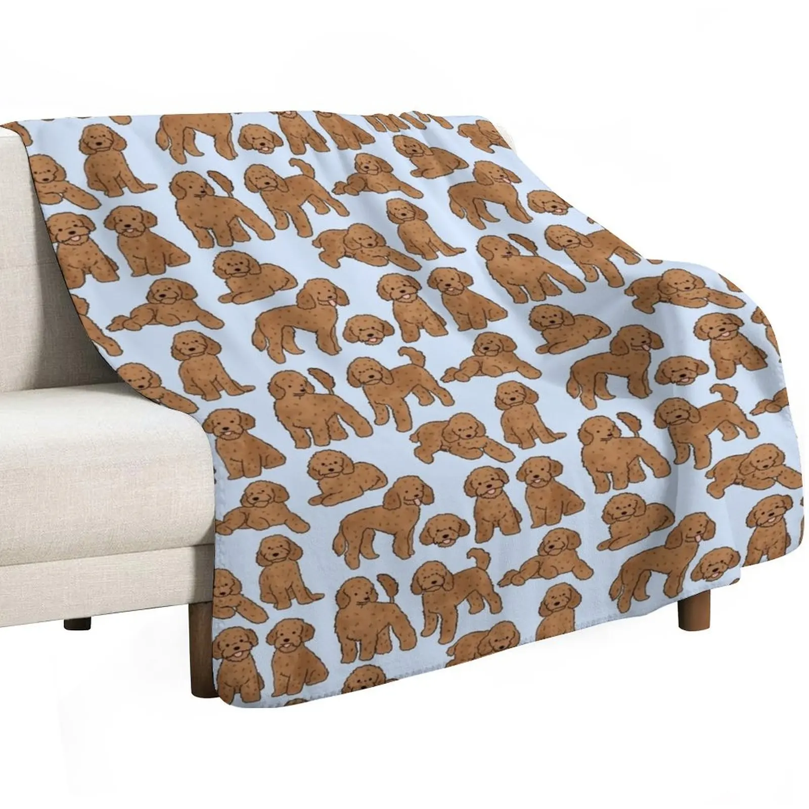 Toy poodle dog pattern Throw Blanket Furrys Plaid funny gift Designers Loose Giant Sofa Blankets