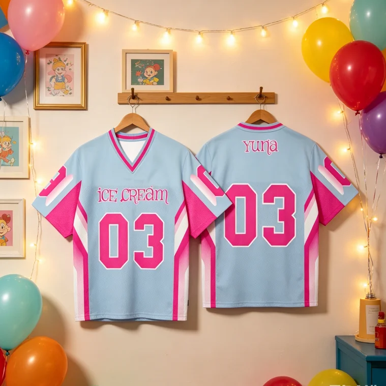 Camiseta de manga corta para fans del Kpop 2026, diseño Yuna ITZY Ice Cream Album, regalo para mujeres, hombres, familiares y niños