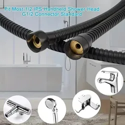 Manguera de cabezal de ducha de acero inoxidable, tubería de agua Universal, accesorios de conexión para calentador de agua de baño, 1,5/2/3M