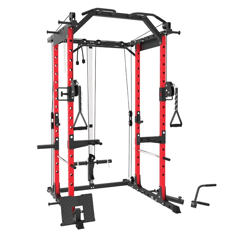 Equipo de gimnasio multifuncional para sentadillas, rack de gantry, banco de sentadillas Little Bird, equipo de fuerza para press de banca, rack de fitness para interiores en casa