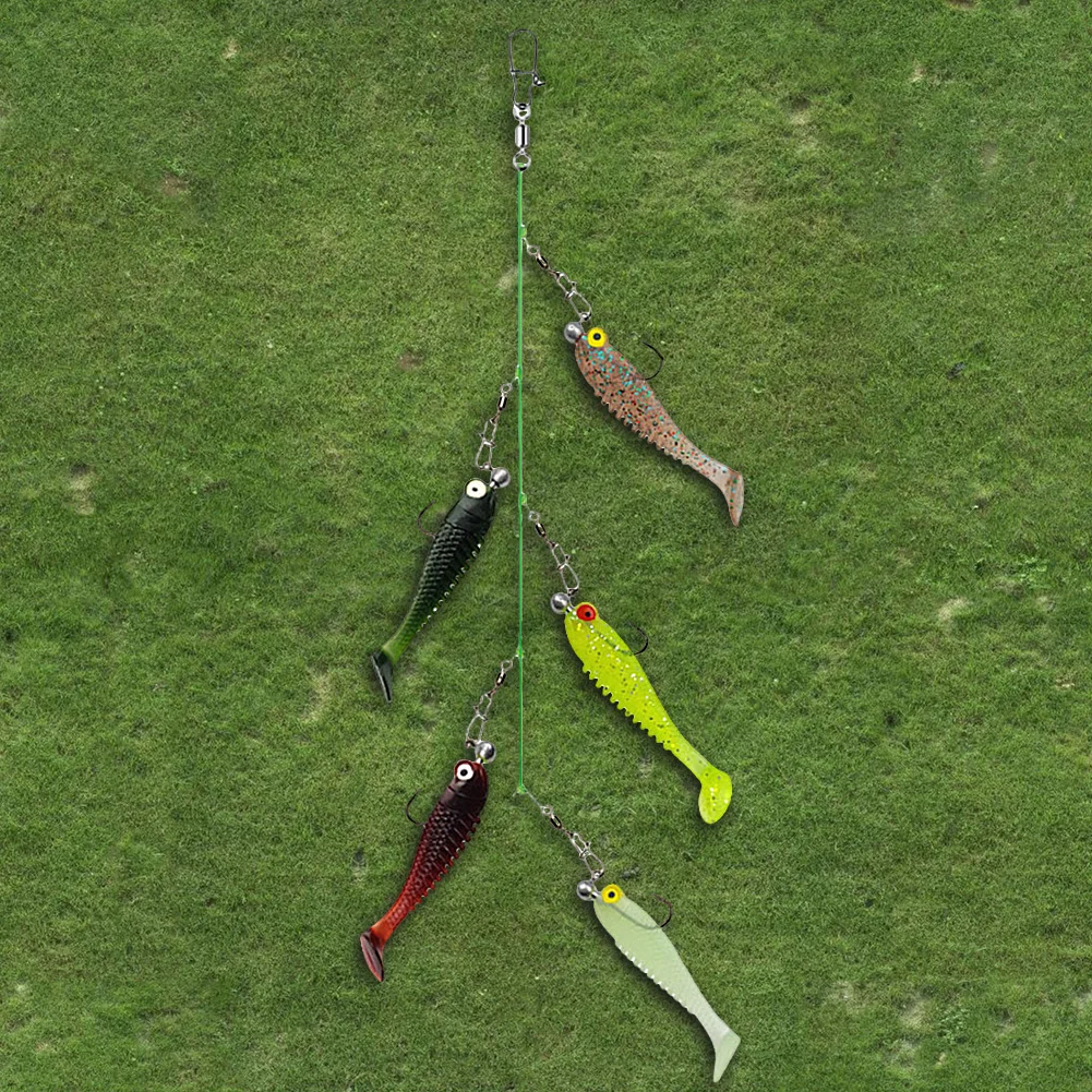 العنقودية لينة إغراء الاصطناعي سيليكون لينة الطعم Pesca الطعم الصيد تلاعب لملحقات صيد الأسماك في المياه المالحة #5