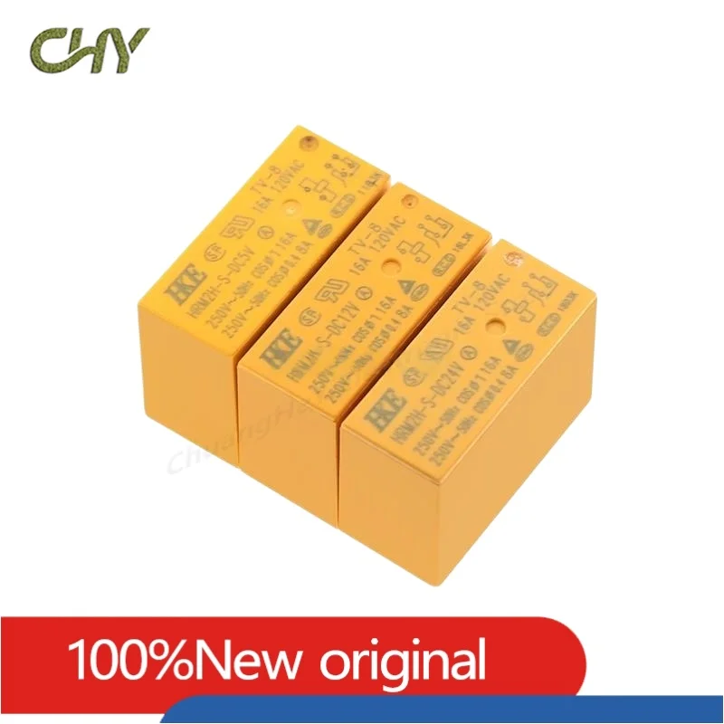 HKE Power Relay HRMH HRM1H S DC5V DC12V DC24V HRM2H-S-DC5V 12V 24V 5PIN 6PIN 5A 8A 16A Replaceable SMIH-05 12VDC-SL-A C