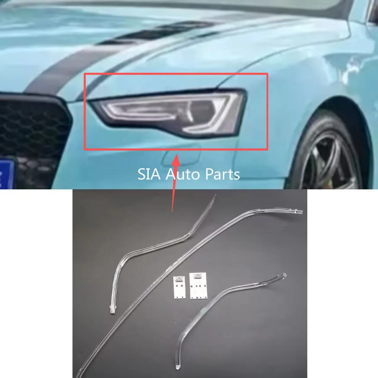 

For Audi A5 2012-2016 Car Headlights DRL Light Strips Angel Eyes Chip Ballast Module Illuminations Maintenance Accessories