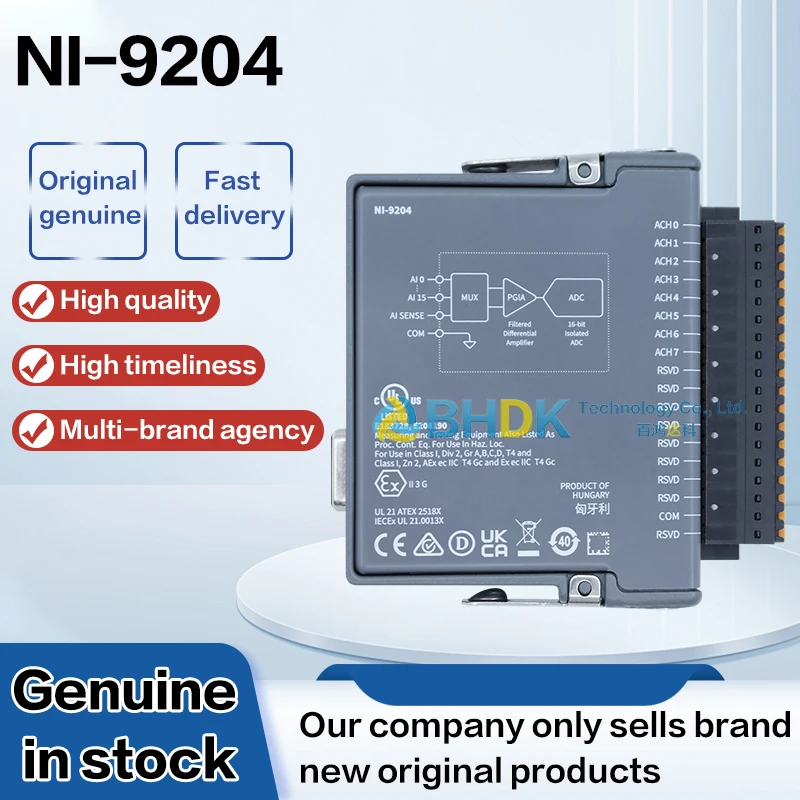 For NI-9204 32 Channels High Density Voltage Input DAQ Module For Industrial Data Collecting