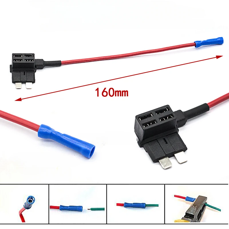 ACS  Add A Circuit Medium/small/mini Pluggable Standard Blade Tap Holder Car Fuse Box Electric Appliance with Fuse