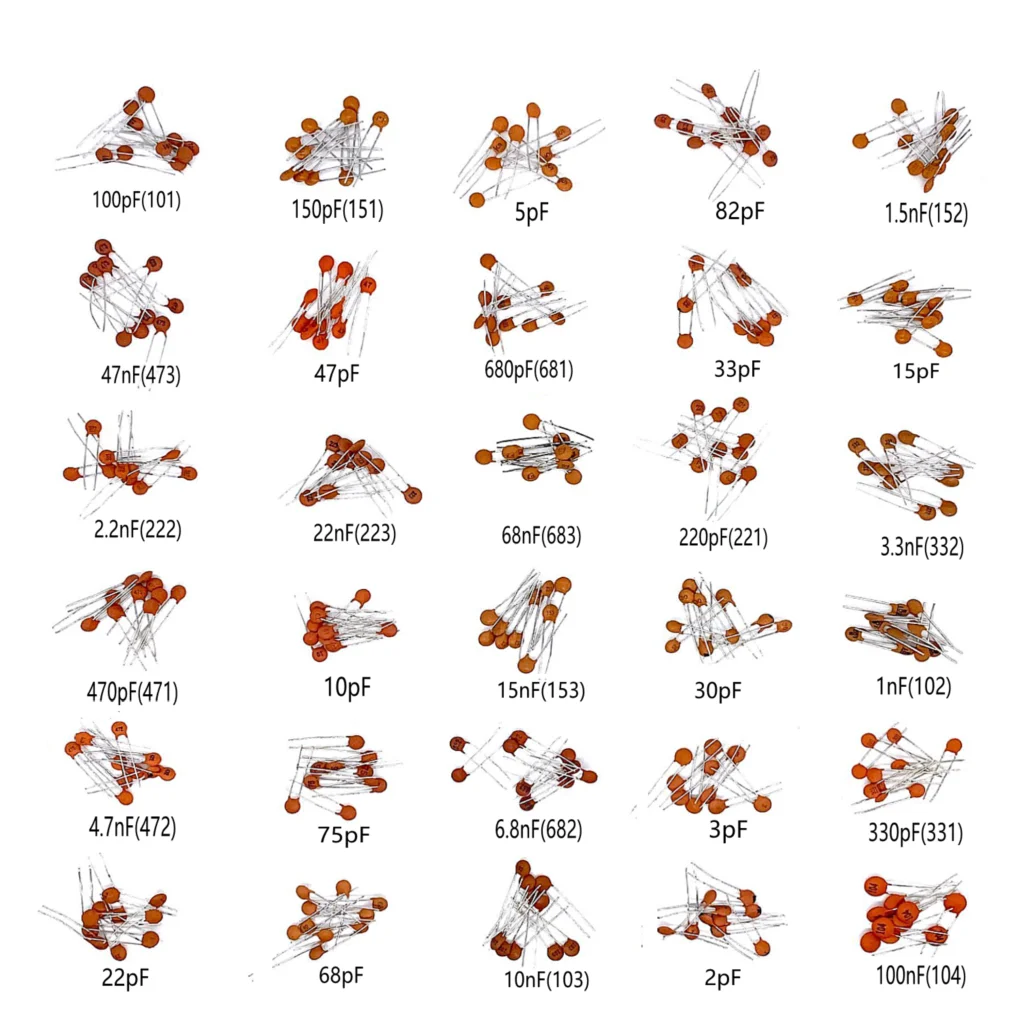 30 القيم 2pf-0.1 فائق التوهج 100nf مجموعة مكثفات السيراميك 2/3/5/10/15/22/30/33/47/68/75/82/100/150/220/330/470/680/pf/p 1/1.5/2.2/3.3/NF #4