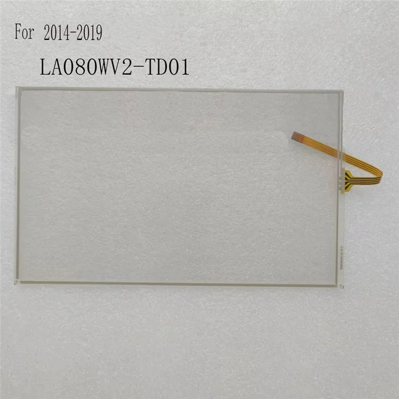 For Toyota Highlander 2014-2019 8 Inch LCD Digitizer Lens LA080WV2-TD01 Car Display Touch Screen
